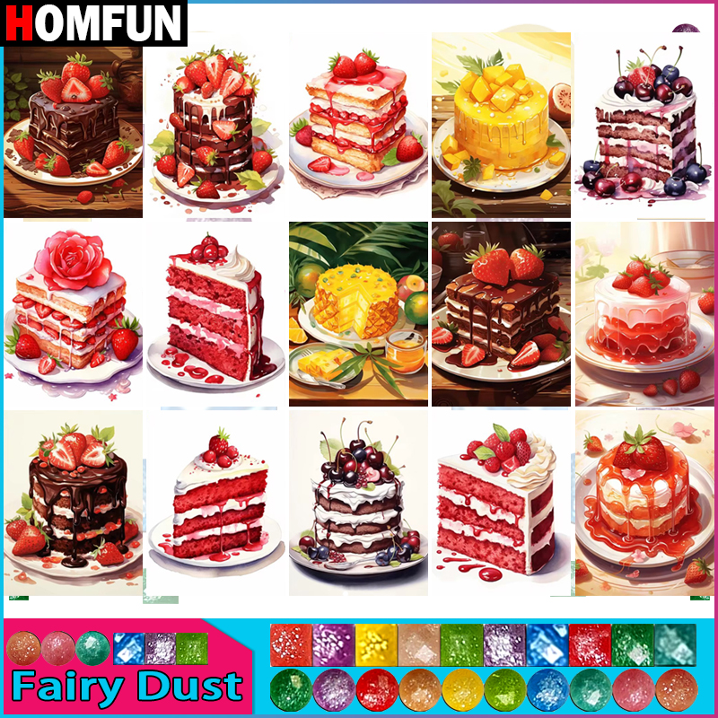 HOMFUN Fairy Dust Diamond Pain – Embroidery Roll Pattern recenzja i cena