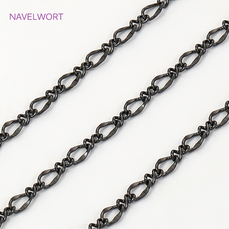 Black Color Oval Thin Chains F – Embroidery Art recenzja i cena