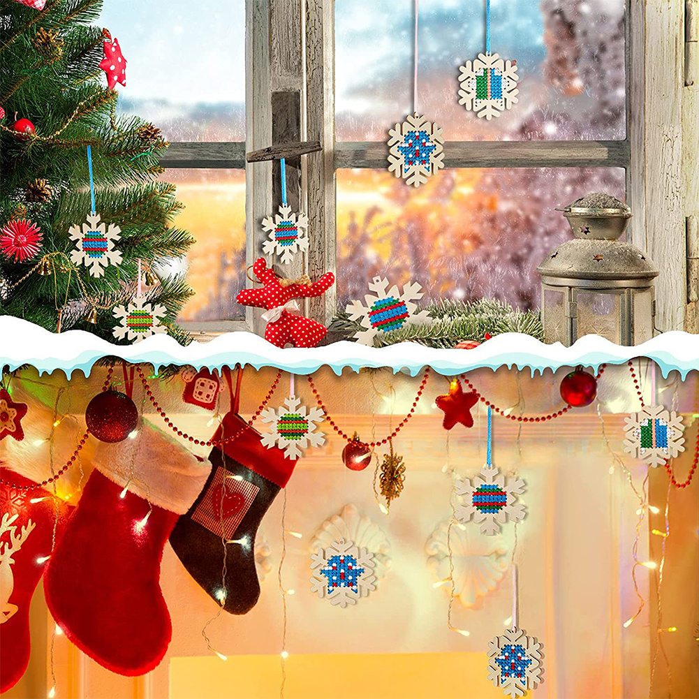 Cross Stitch Hanging Pendant G – Embroidery Xmas Decorations recenzja i cena