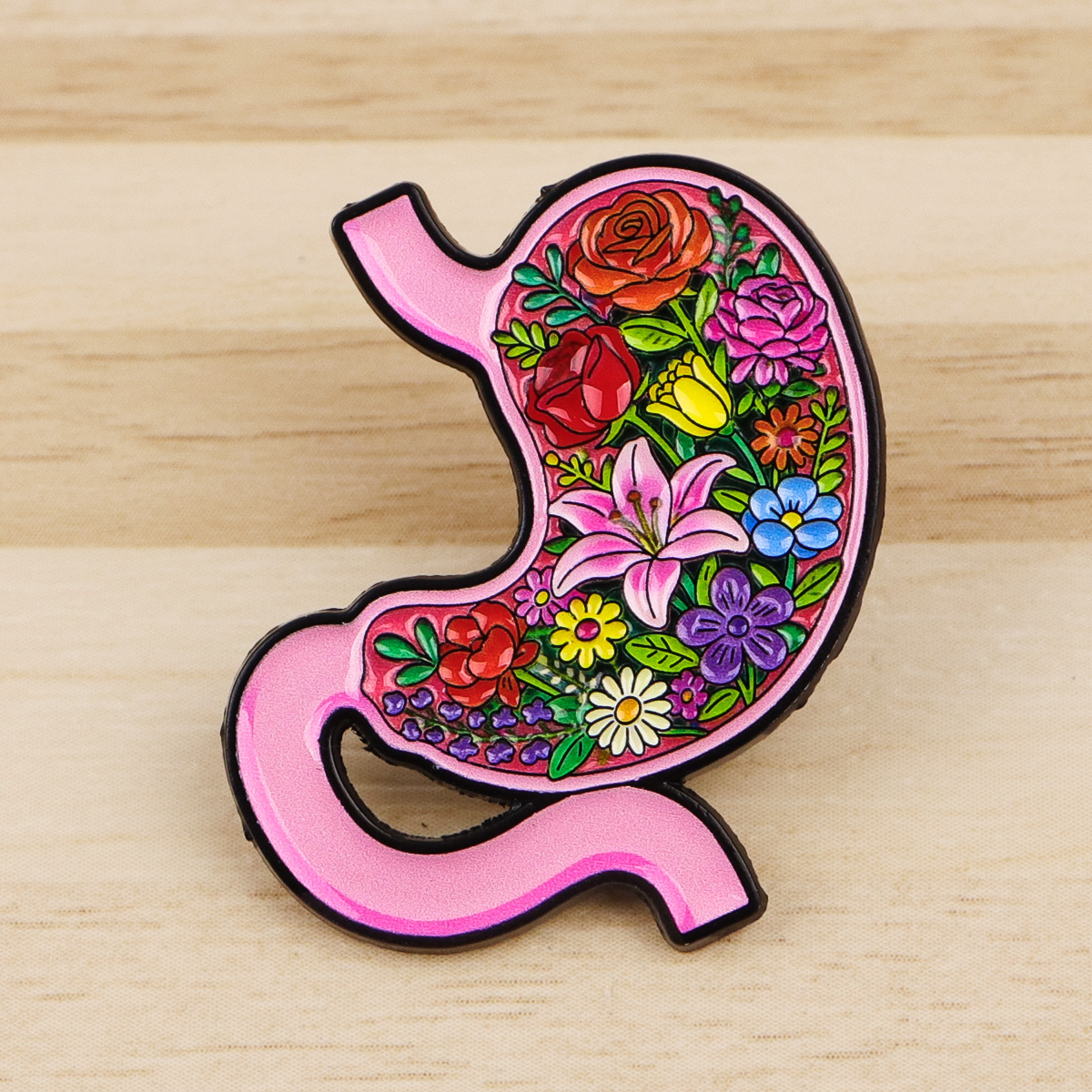 Brain Enamel Pin Medical Badge – Embroidery Illustration recenzja i cena