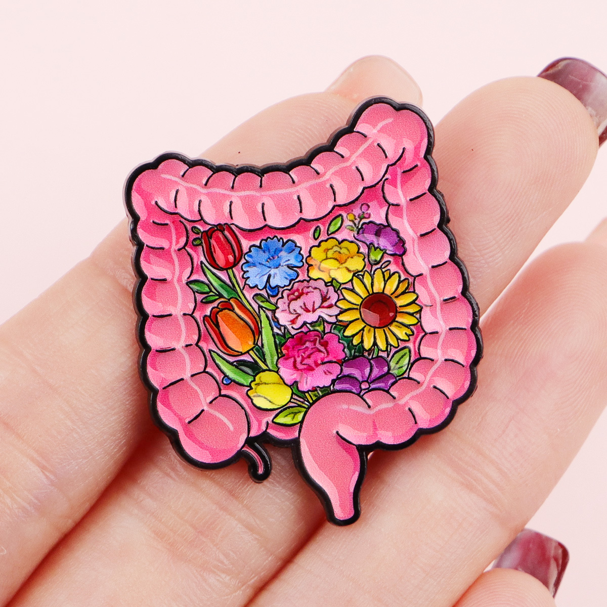 Brain Enamel Pin Medical Badge – Embroidery Illustration recenzja i cena