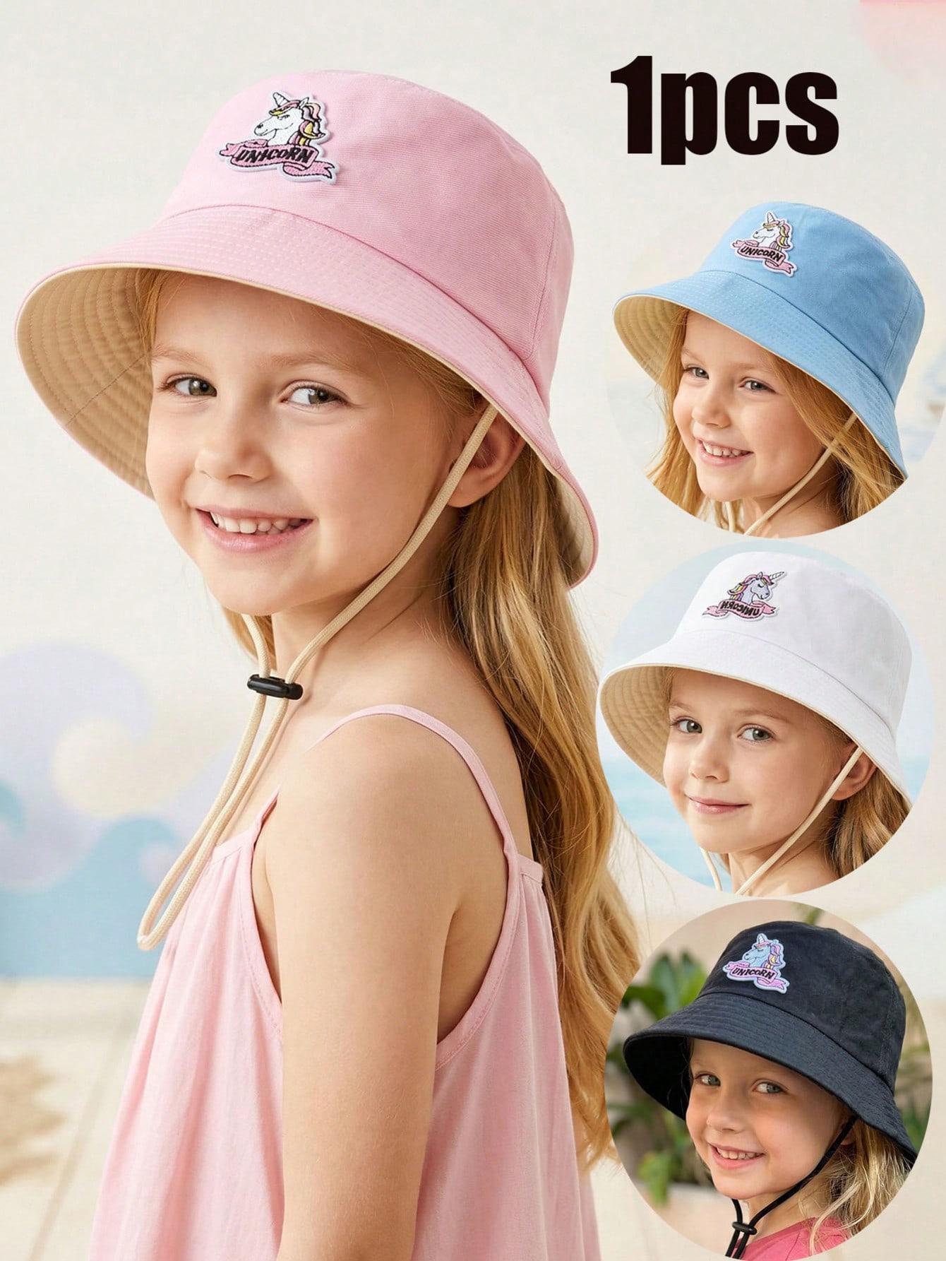 1pcs 2-6Y Girls Cartoon Unicor – Embroidery Unicorn recenzja i cena