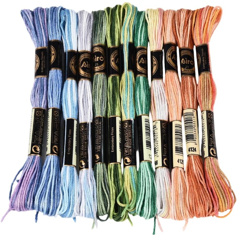12 Skeins 105 Yards Cross Stit – Embroidery Gradient recenzja i cena