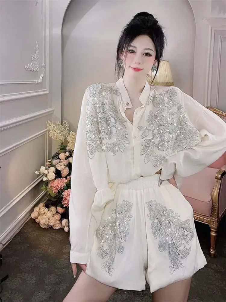 Transparent Flowers Embroidery – Embroidery Cotton Shirt recenzja i cena