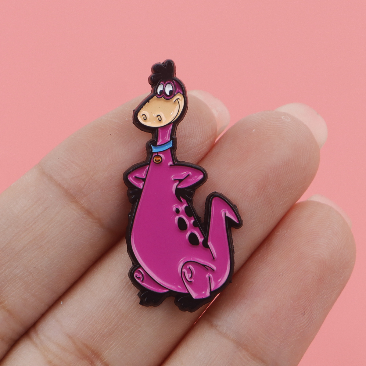 Cartoon Dinosaur Enamel Pin Ba – Embroidery Illustration recenzja i cena