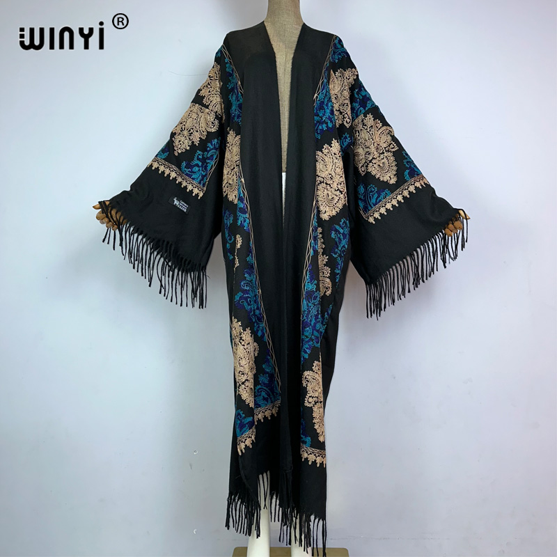 WINYI Winter Women tassel Pash – Embroidery Pashmina recenzja i cena