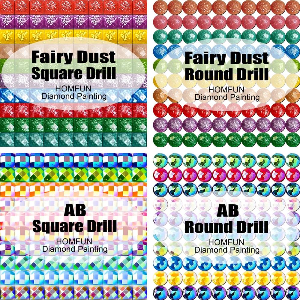 HOMFUN Fairy Dust AB Full Diam – Embroidery Roll Pattern recenzja i cena