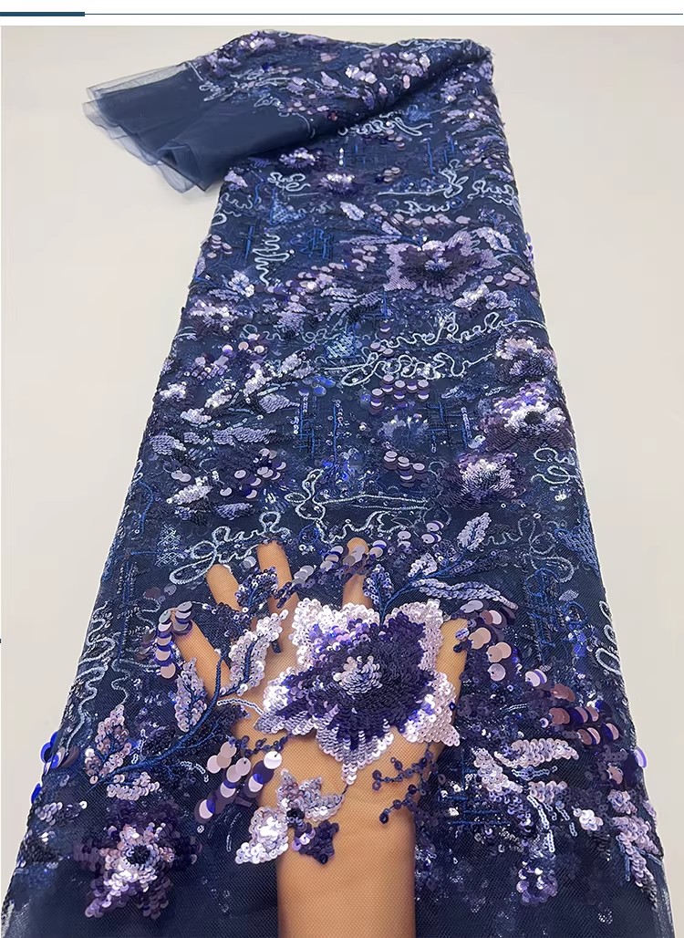 1yard Exquisite Floral sequin  – Embroidery Wedding recenzja i cena