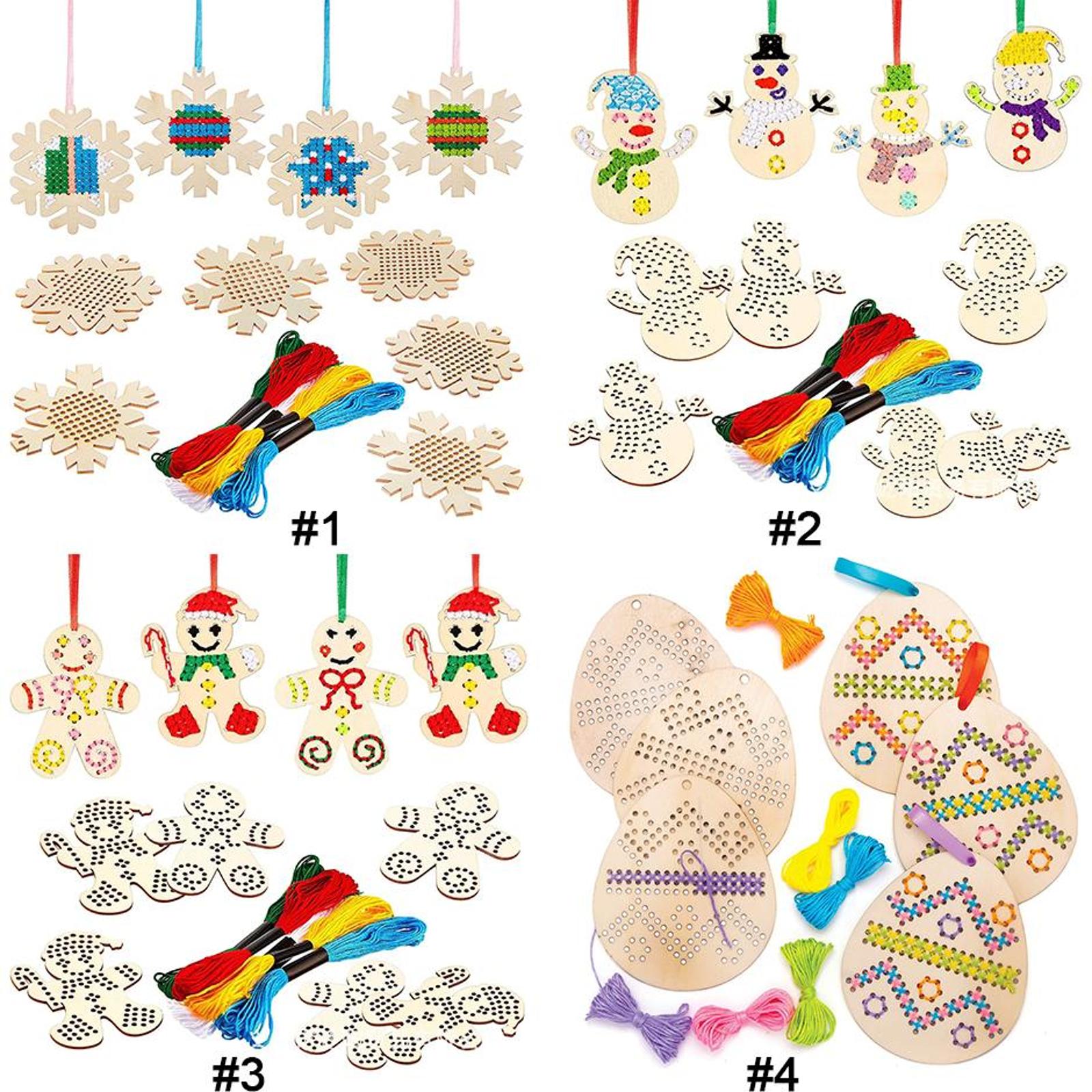Cross Stitch Hanging Pendant E – Embroidery Xmas Decorations recenzja i cena