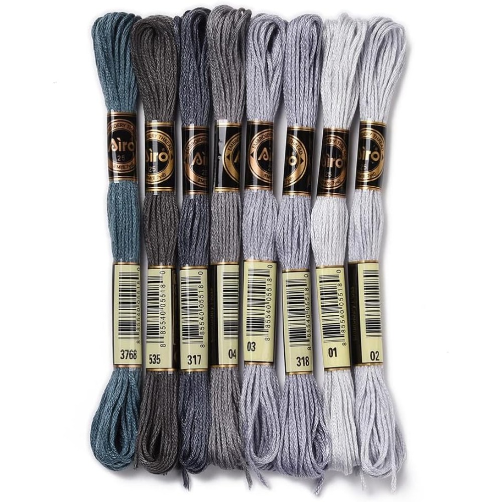 8 Skeins 70 Yards Grey Friends – Embroidery Gradient recenzja i cena