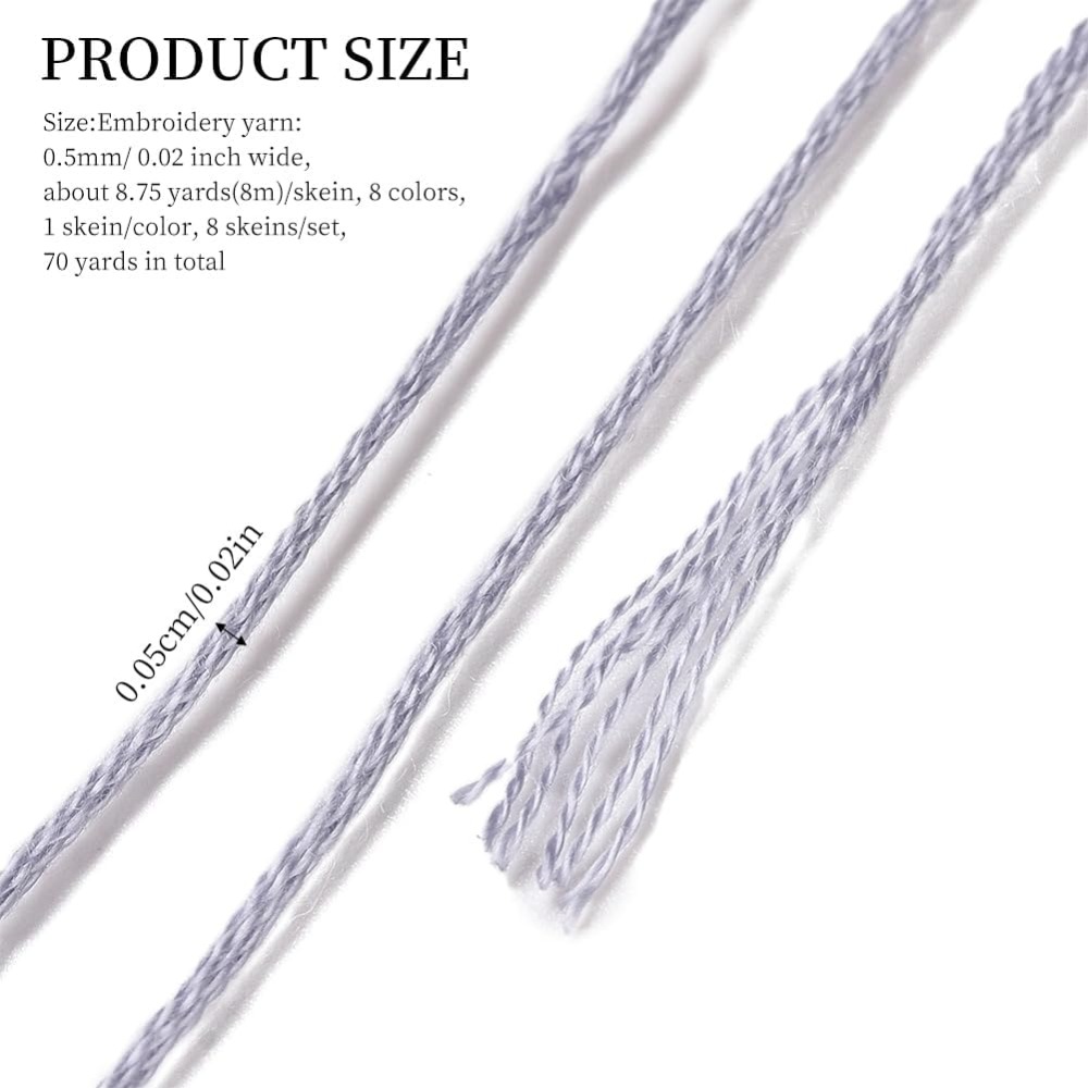 8 Skeins 70 Yards Grey Friends – Embroidery Gradient recenzja i cena