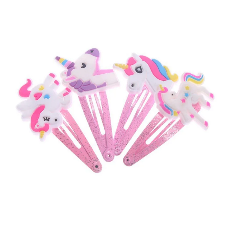 4PCS Unicorn Hair Clips Barret – Embroidery Unicorn recenzja i cena