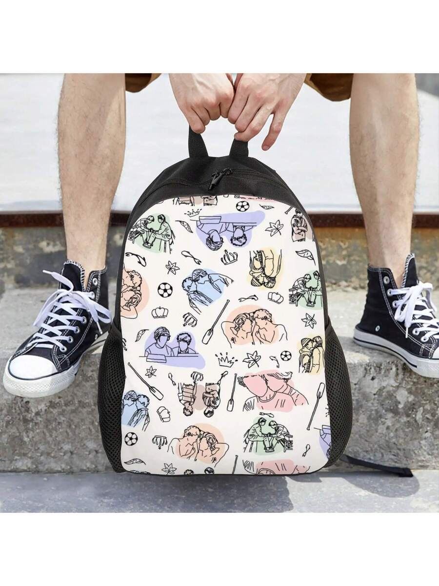 Casual Illustrated Backpack Wi – Embroidery Illustration recenzja i cena