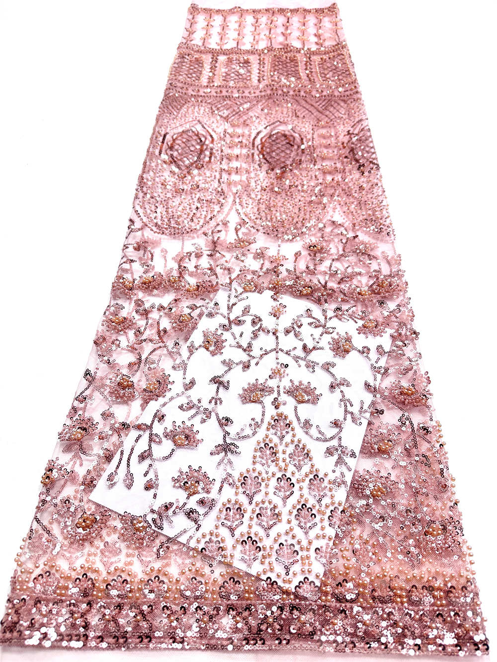 Luxury African Sequins Green B – Embroidery Gradient recenzja i cena