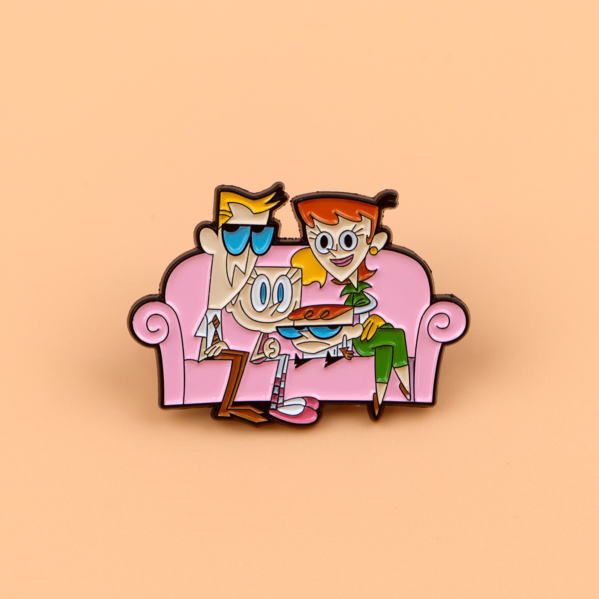 Cartoon Family Enamel Pin Badg – Embroidery Illustration recenzja i cena