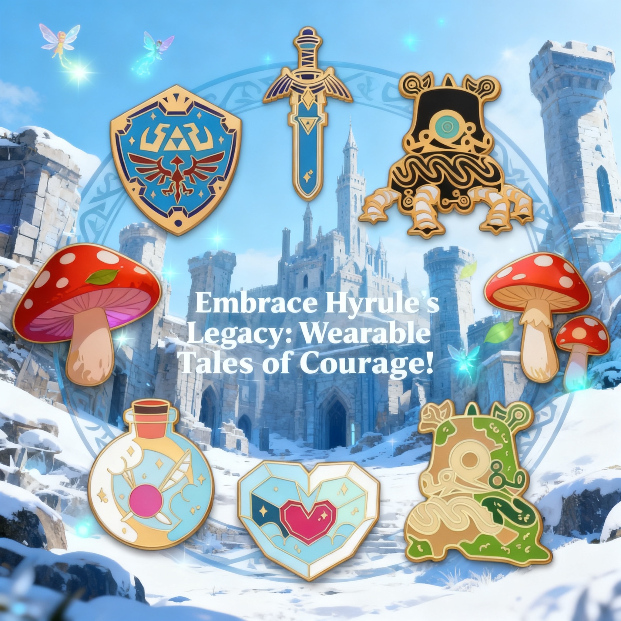 Cute Game Series Love Enamel P – Embroidery Illustration recenzja i cena