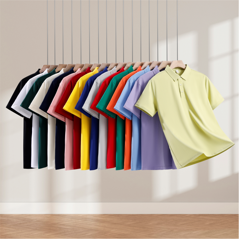 Custom polo T-shirt free print – Embroidery Cotton Shirt recenzja i cena