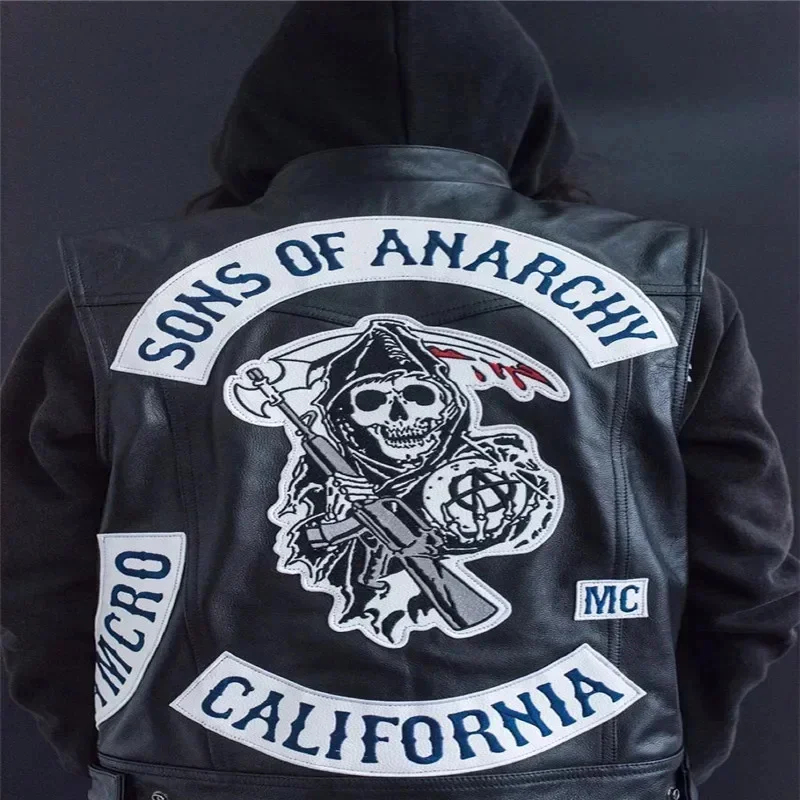 3.a;6\m/Leather Men Motorcycle – Embroidery Jacket recenzja i cena