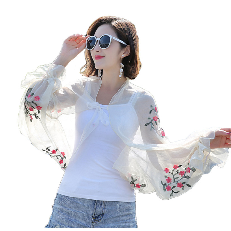 2025 Summer New Women Long Cas – Embroidery Cotton Shirt recenzja i cena