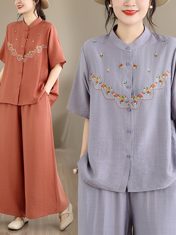 Embroidered Cotton Linen Short – Embroidery Cotton Shirt recenzja i cena