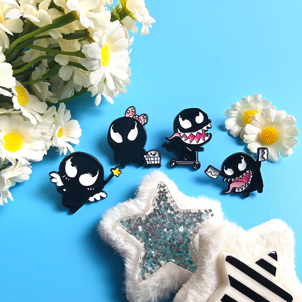 Cute  Funny Venom Brooch Hot-s – Embroidery Illustration recenzja i cena