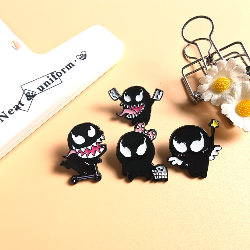 Cute  Funny Venom Brooch Hot-s – Embroidery Illustration recenzja i cena