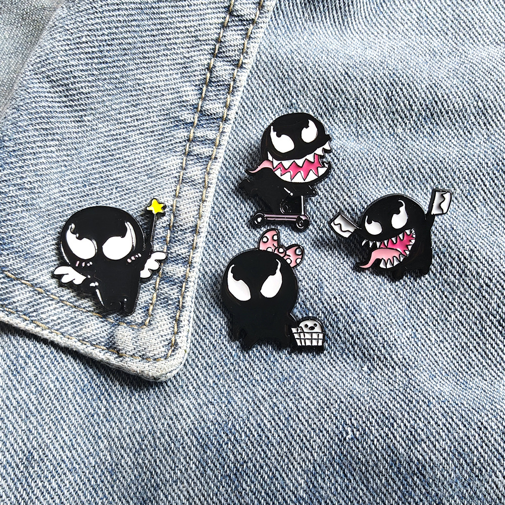 Cute  Funny Venom Brooch Hot-s – Embroidery Illustration recenzja i cena