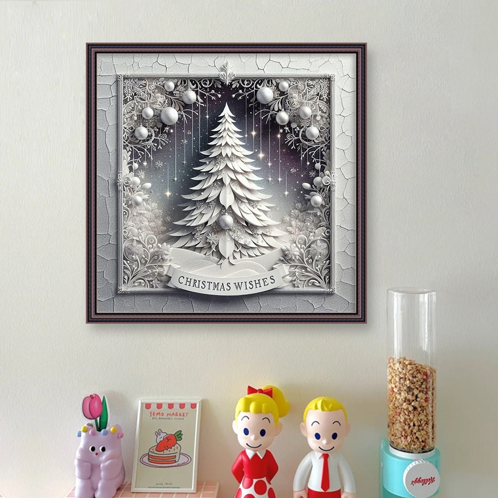 Xmas Printed Cross Stitch Kit  – Embroidery Xmas Decorations recenzja i cena