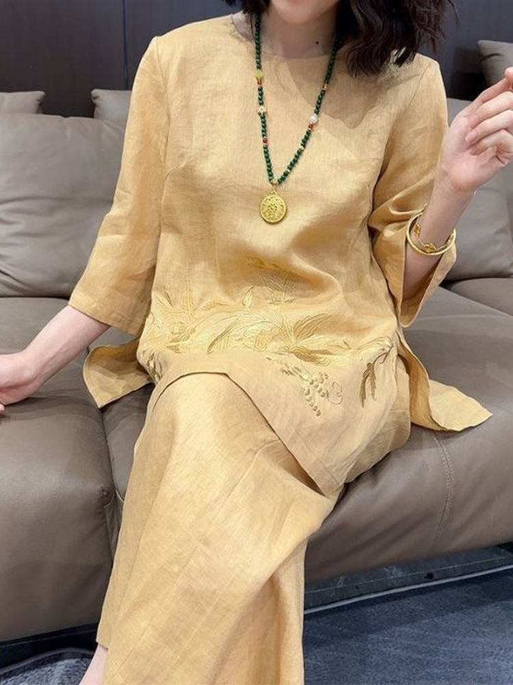 High-End Lightweight Cotton Li – Embroidery Cotton Shirt recenzja i cena