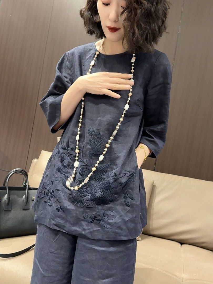 High-End Lightweight Cotton Li – Embroidery Cotton Shirt recenzja i cena