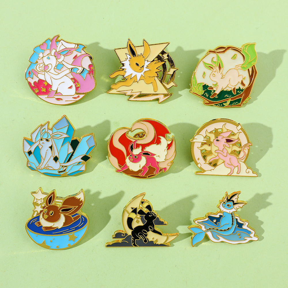 Anime Eeveelution Eevee Enamel – Embroidery Illustration recenzja i cena