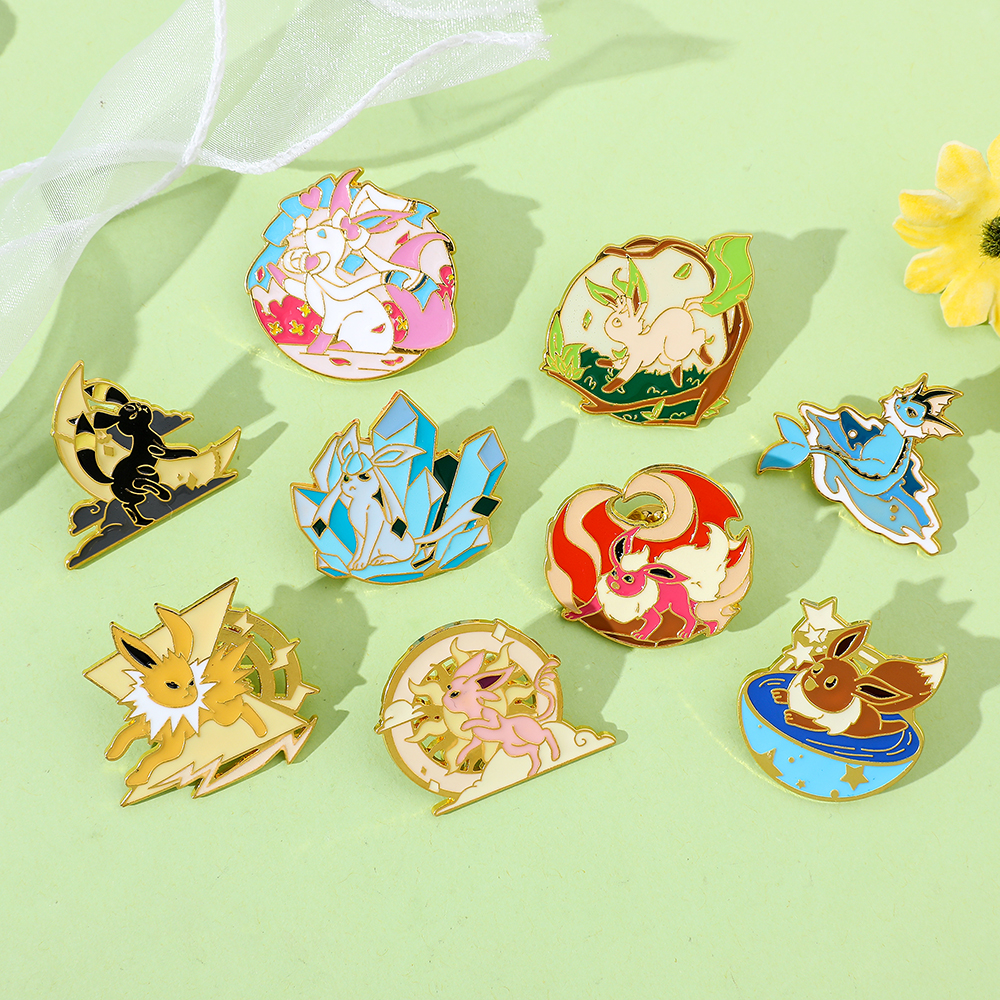 Anime Eeveelution Eevee Enamel – Embroidery Illustration recenzja i cena