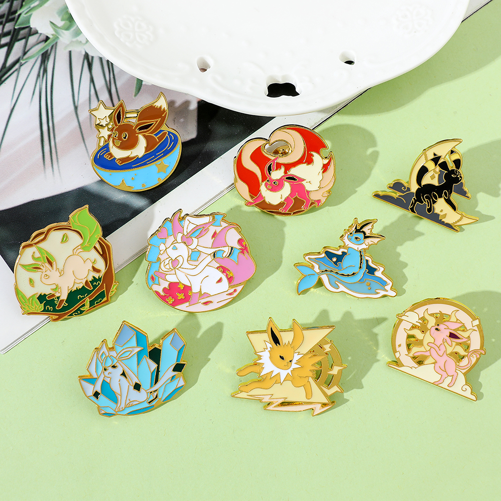 Anime Eeveelution Eevee Enamel – Embroidery Illustration recenzja i cena
