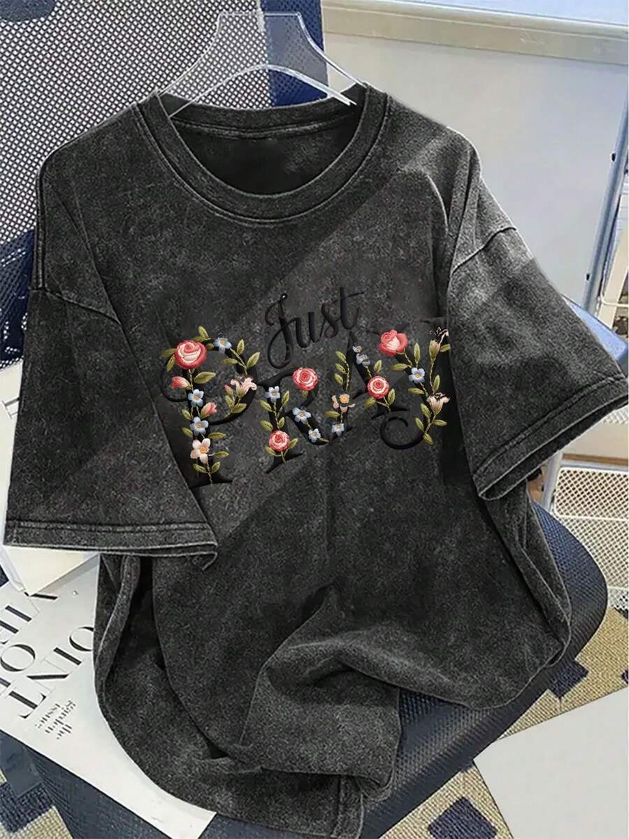 Unisex Cotton Short Sleeve T-S – Embroidery Cotton Shirt recenzja i cena