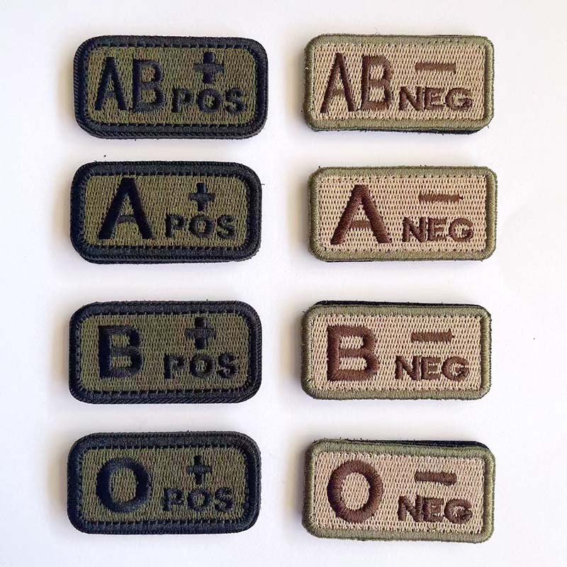2.5*5CM,A B AB O POS-NEG Blood – Embroidery Fonts recenzja i cena