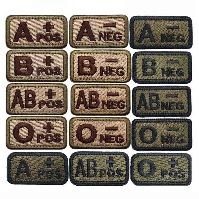 2.5*5CM,A B AB O POS-NEG Blood – Embroidery Fonts recenzja i cena