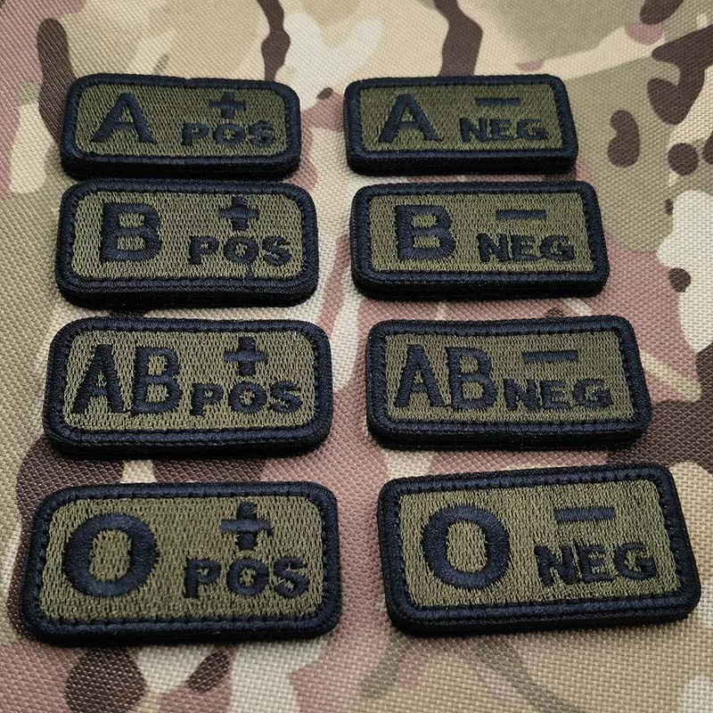 2.5*5CM,A B AB O POS-NEG Blood – Embroidery Fonts recenzja i cena