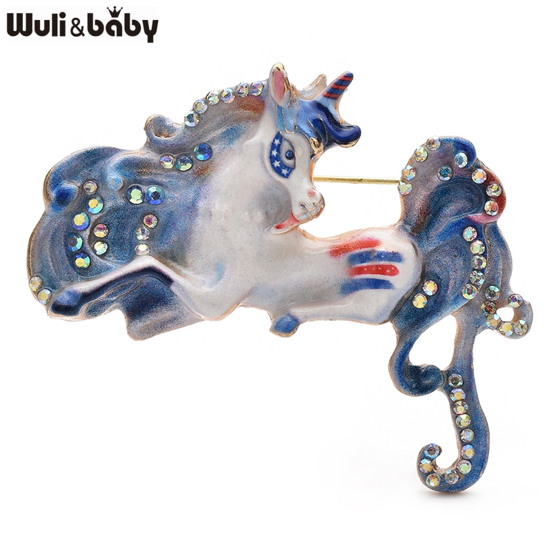 Wuli&baby Beautiful Enamel Hor – Embroidery Unicorn recenzja i cena
