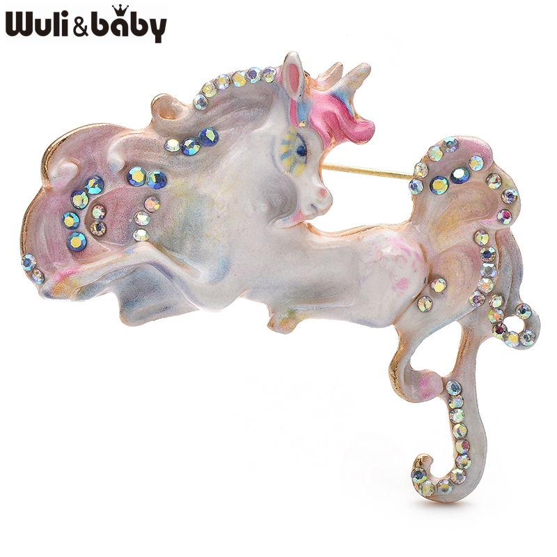 Wuli&baby Beautiful Enamel Hor – Embroidery Unicorn recenzja i cena