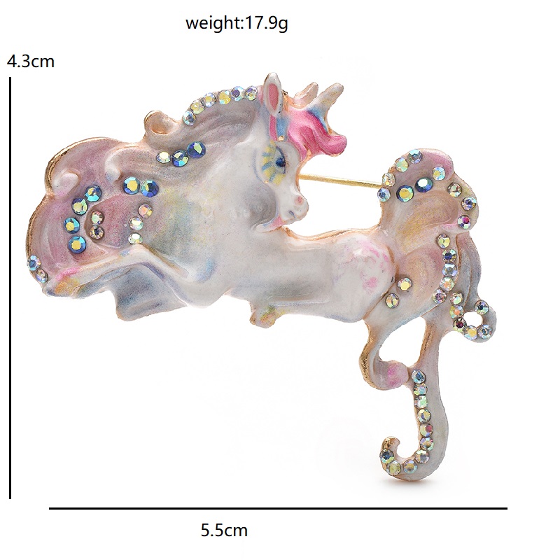 Wuli&baby Beautiful Enamel Hor – Embroidery Unicorn recenzja i cena