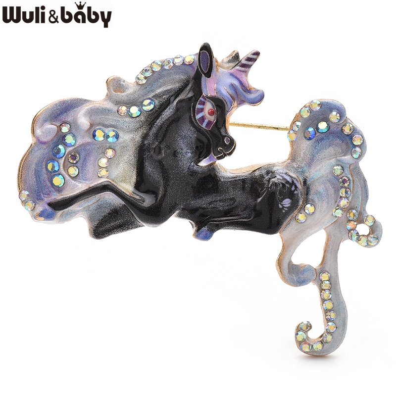 Wuli&baby Beautiful Enamel Hor – Embroidery Unicorn recenzja i cena