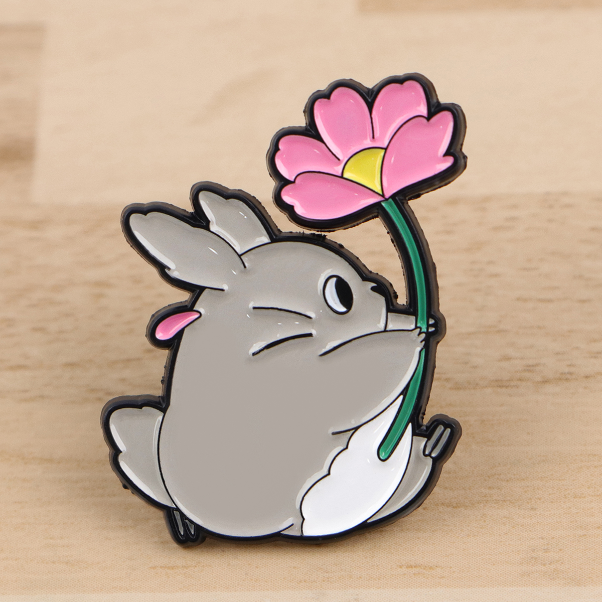 Cute Animal Enamel Pin Anime M – Embroidery Illustration recenzja i cena