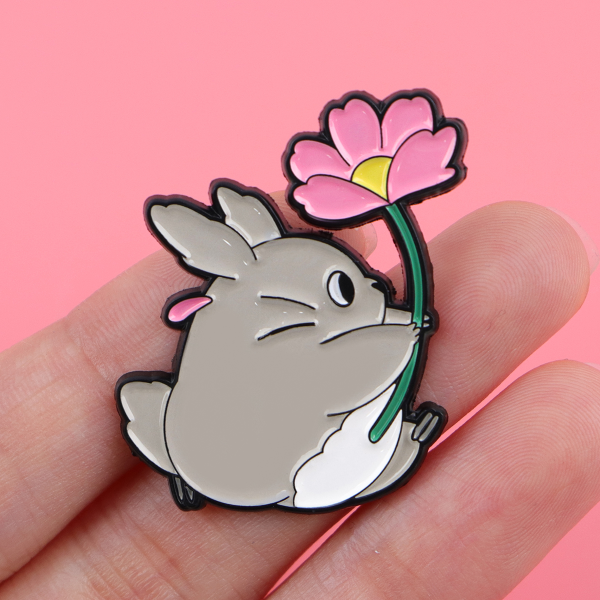 Cute Animal Enamel Pin Anime M – Embroidery Illustration recenzja i cena