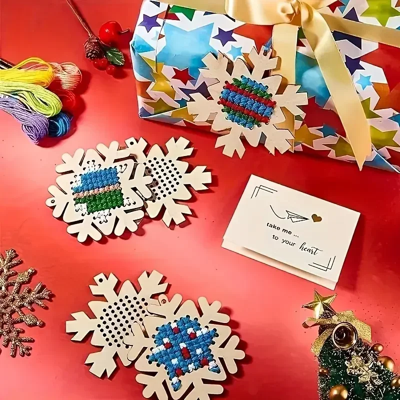12Set Cross Stitch Hanging Pen – Embroidery Xmas Decorations recenzja i cena