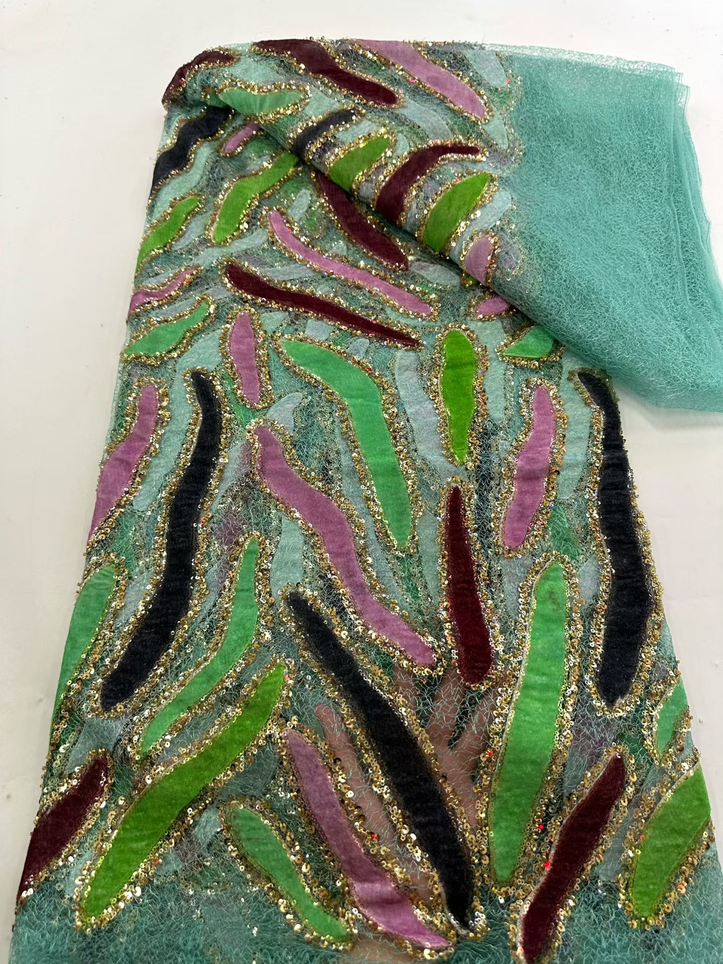 Latest African Sequins Lace Fa – Embroidery Gradient recenzja i cena