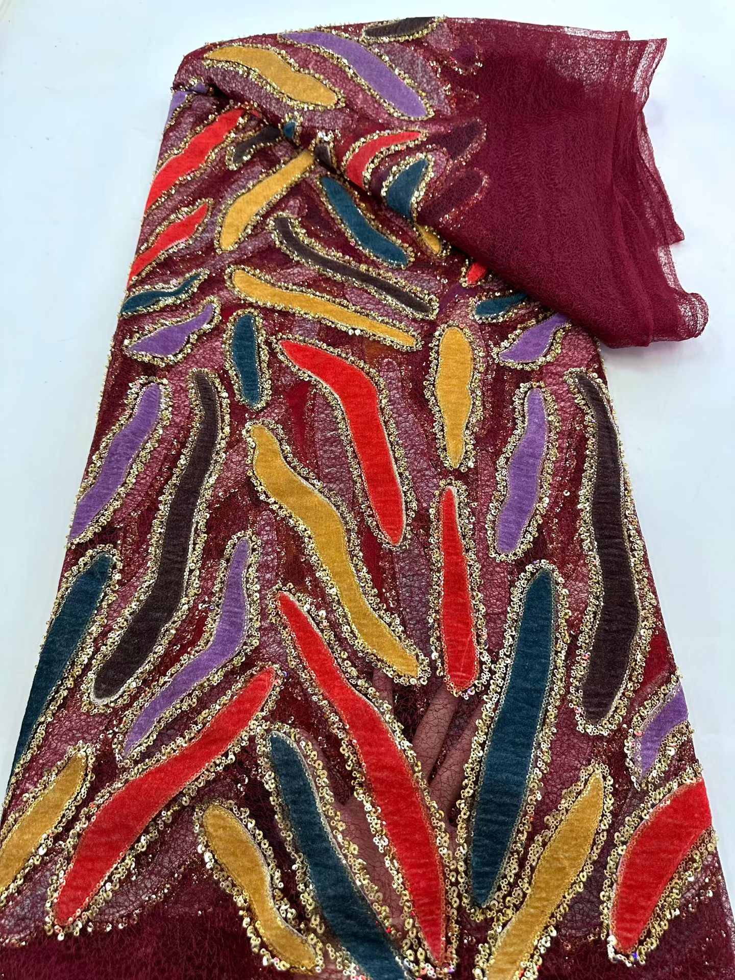 Latest African Sequins Lace Fa – Embroidery Gradient recenzja i cena