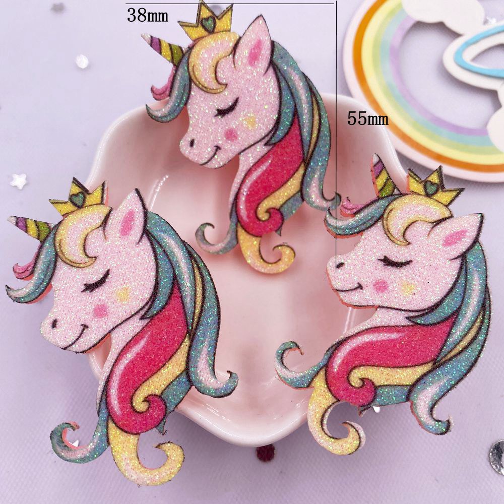 10pcs Glitter Felt Fabric Nonw – Embroidery Unicorn recenzja i cena