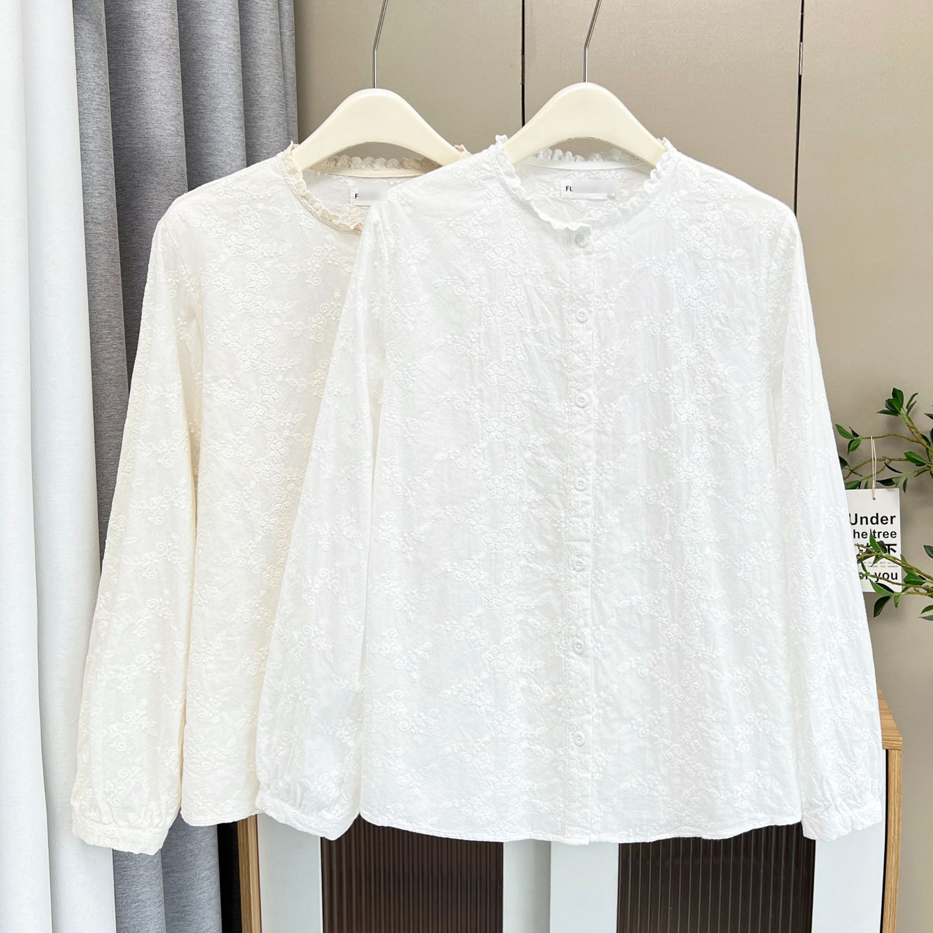 Plus Size Women's Blouses 2025 – Embroidery Cotton Shirt recenzja i cena
