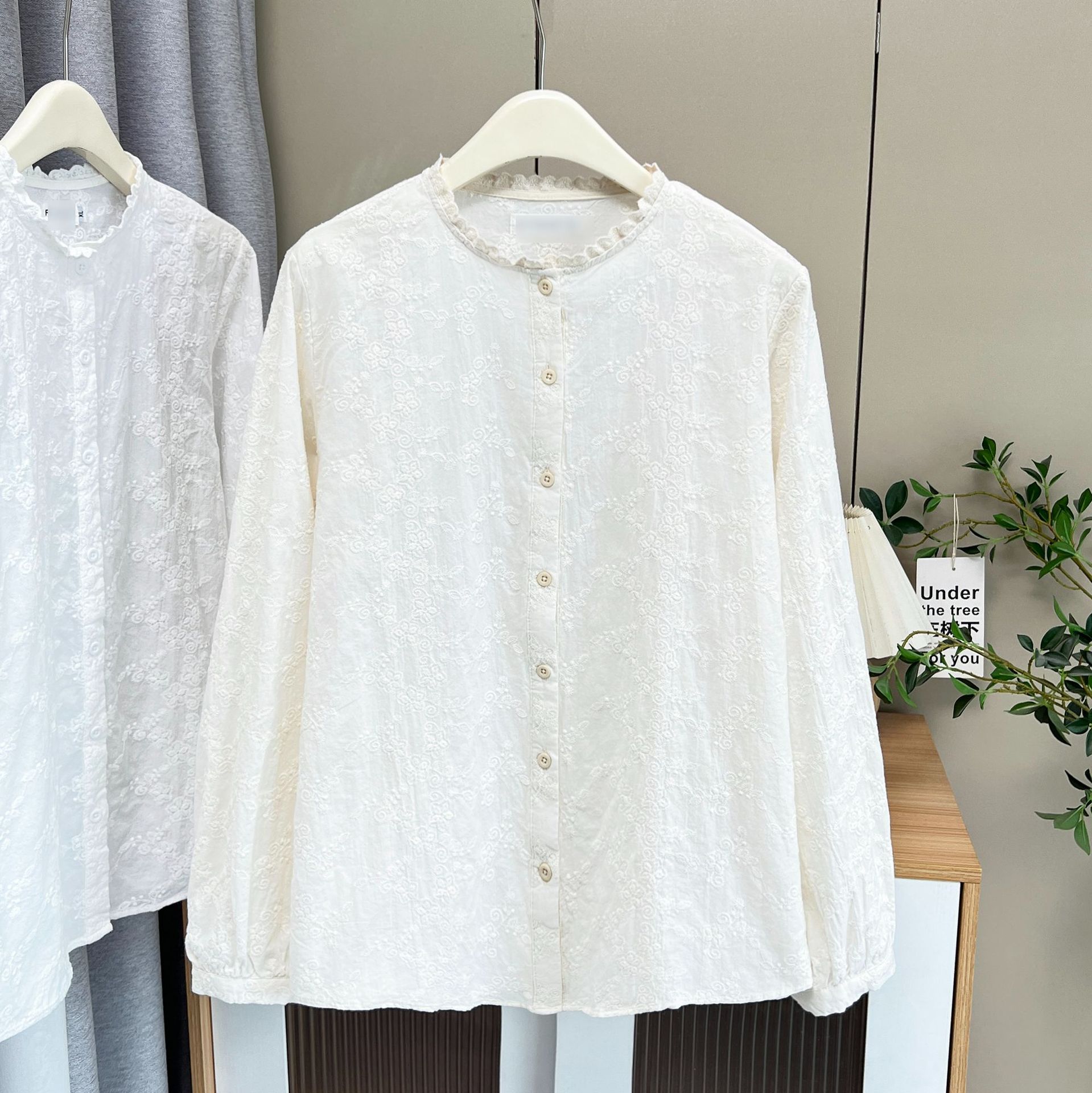 Plus Size Women's Blouses 2025 – Embroidery Cotton Shirt recenzja i cena
