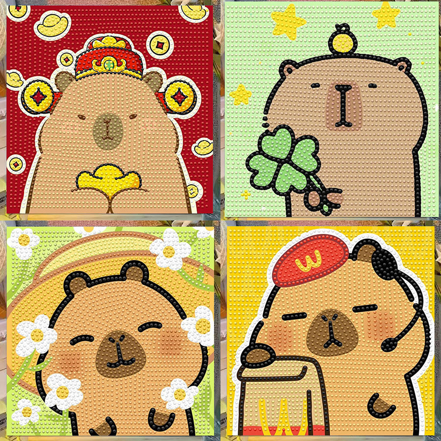 Cartoon Capibala Crystal Diamo – Embroidery Art recenzja i cena